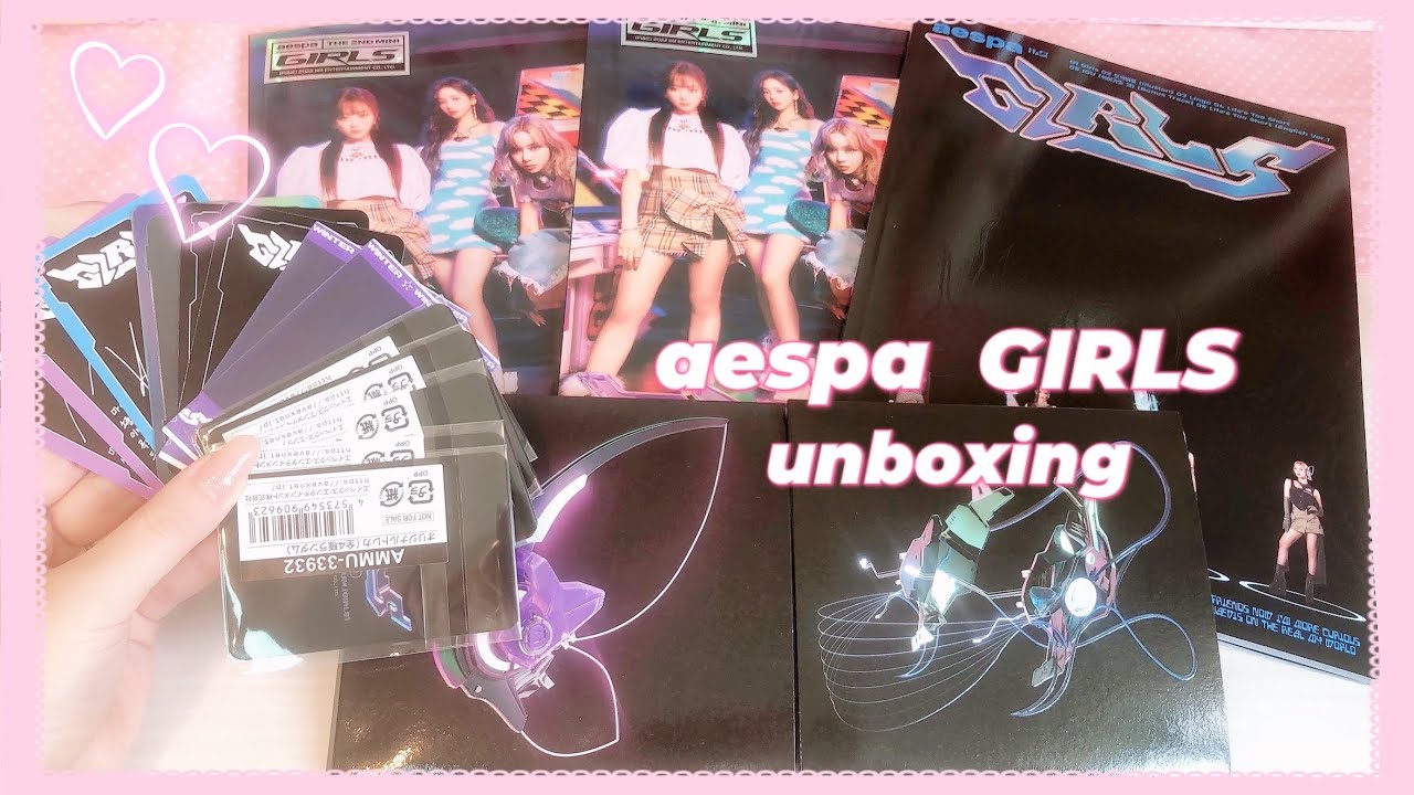 【aespa開封】GIRLS/エスパ/에스파/마이부이로그/myvlog【unboxing】