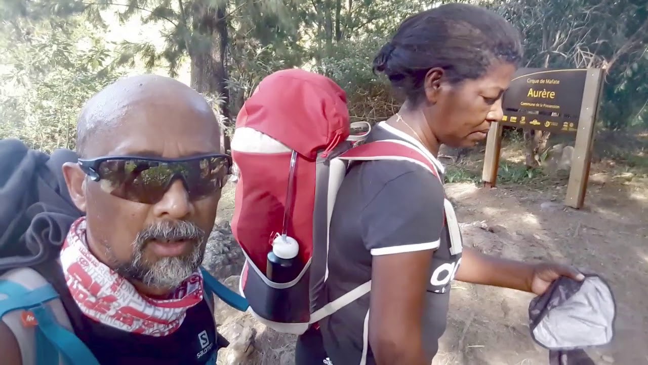 Départ sentier scout, Îlet à Malheur, Aurère, retour par le sentier Augustave