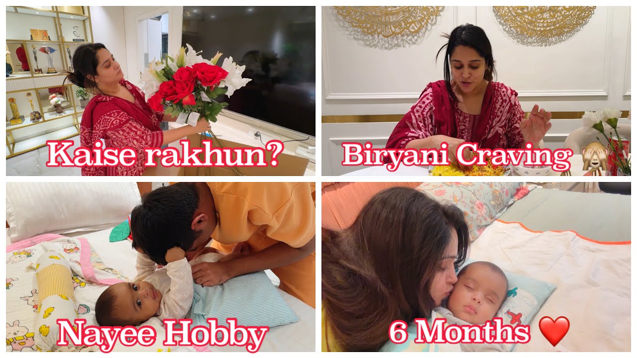 Finally Itne dino baad vlog🙈| My boy is 6 months| His fav hobby| Home decor items mangvaaye