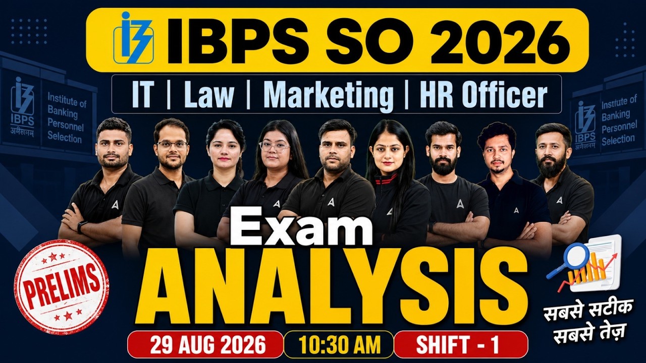 IBPS SO Exam Analysis 2026 | Prelims Shift 1 Review | IT, Law, Marketing & HR