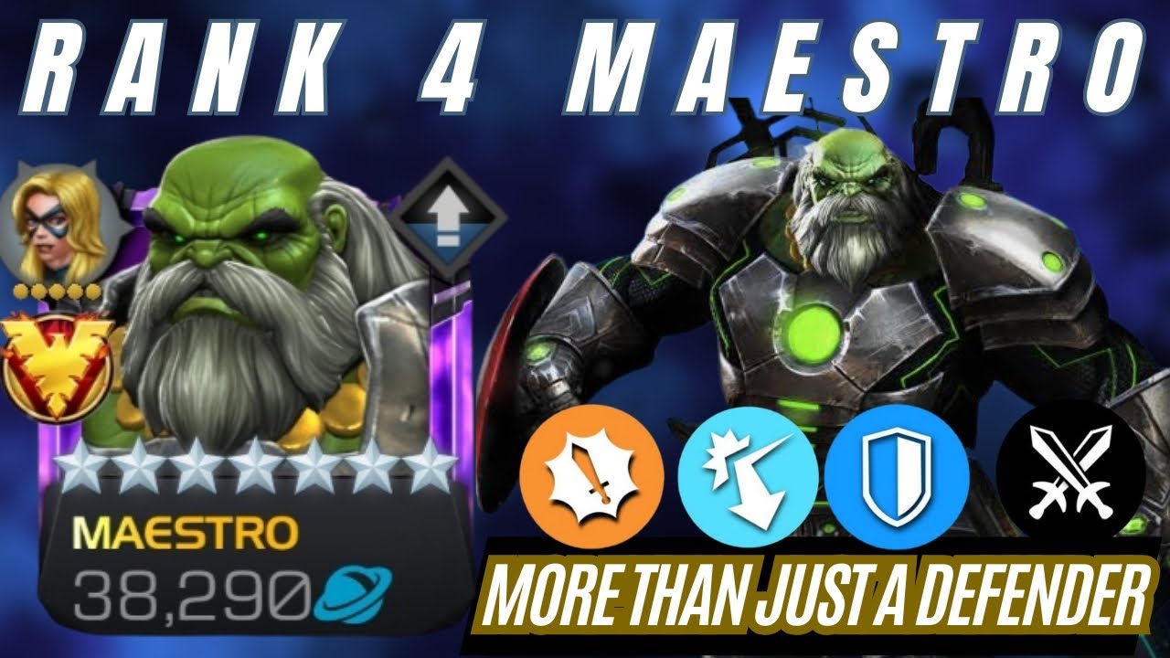 Rank 4 Maestro Gameplay | Most Annoying Defender & A Decent Attacker | Definition of A Tank | MCOC