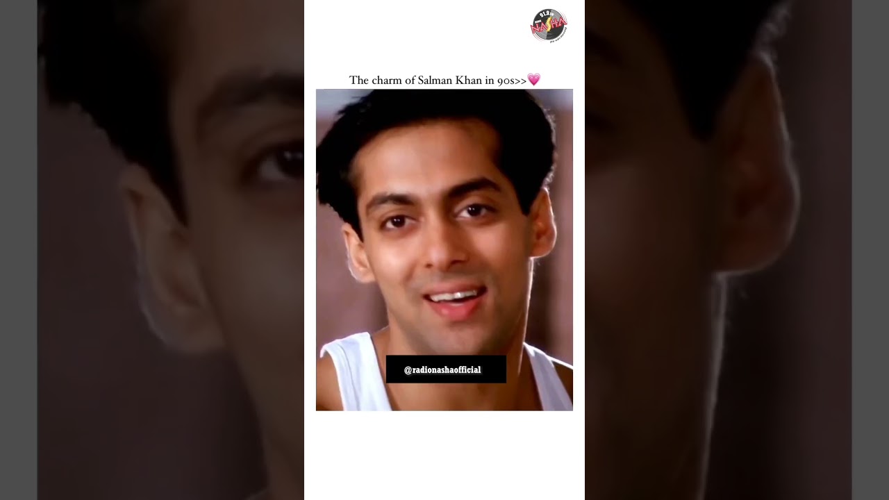 Charm of Salman Khan in 90's 💖#salmankhan #radionasha