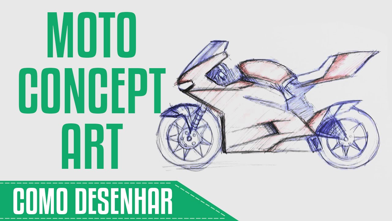 COMO DESENHAR MOTO