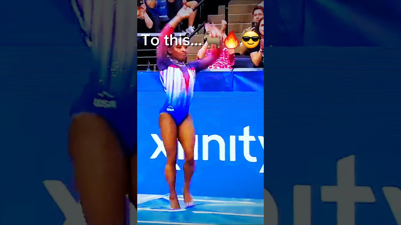 Simone Biles defines greatness atp🤸&zwj;♀️🐐 #simonebiles #vault #usagym #gymnast #gymnastics