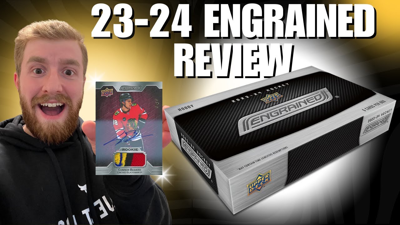 I HIT A REALLY COOL CARD!! 23-24 Engrained Upper Deck Review