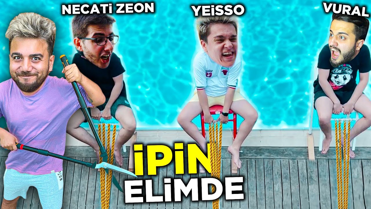 İPİN ELİMDE! HAVUZA SON DÜŞEN KAZANIR! @yeisso @vuraluzul @NecatiAkcay
