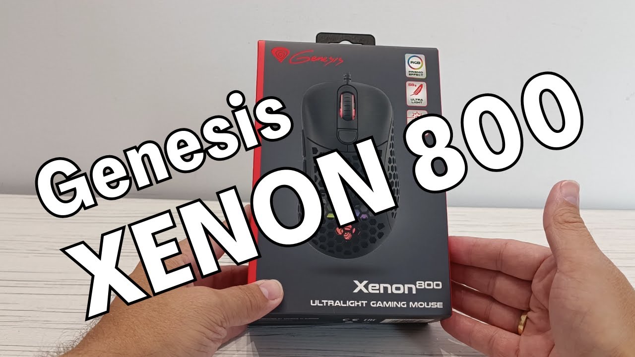 Genesis XENON 800  - myszka dla gracza z sensorem PIXART 3389 i  regulacją wagi - recenzja
