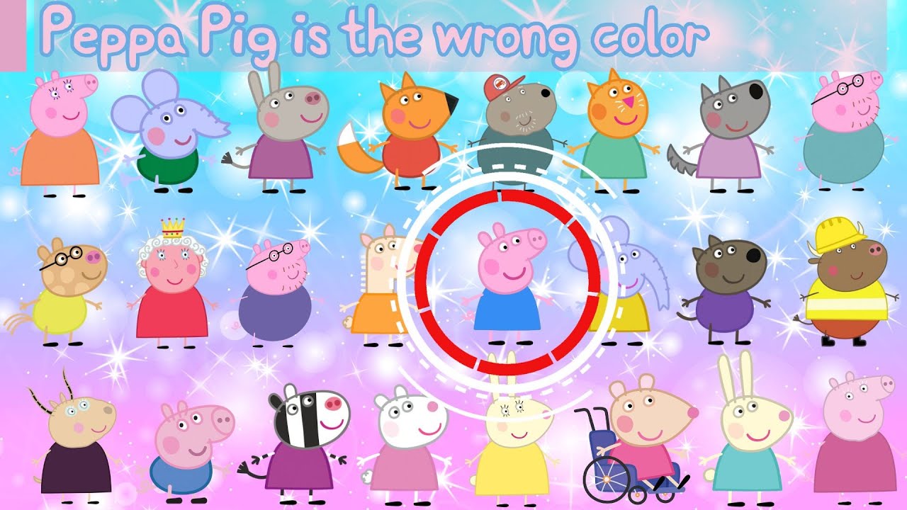 Peppa Pig: Find The Wrong Color