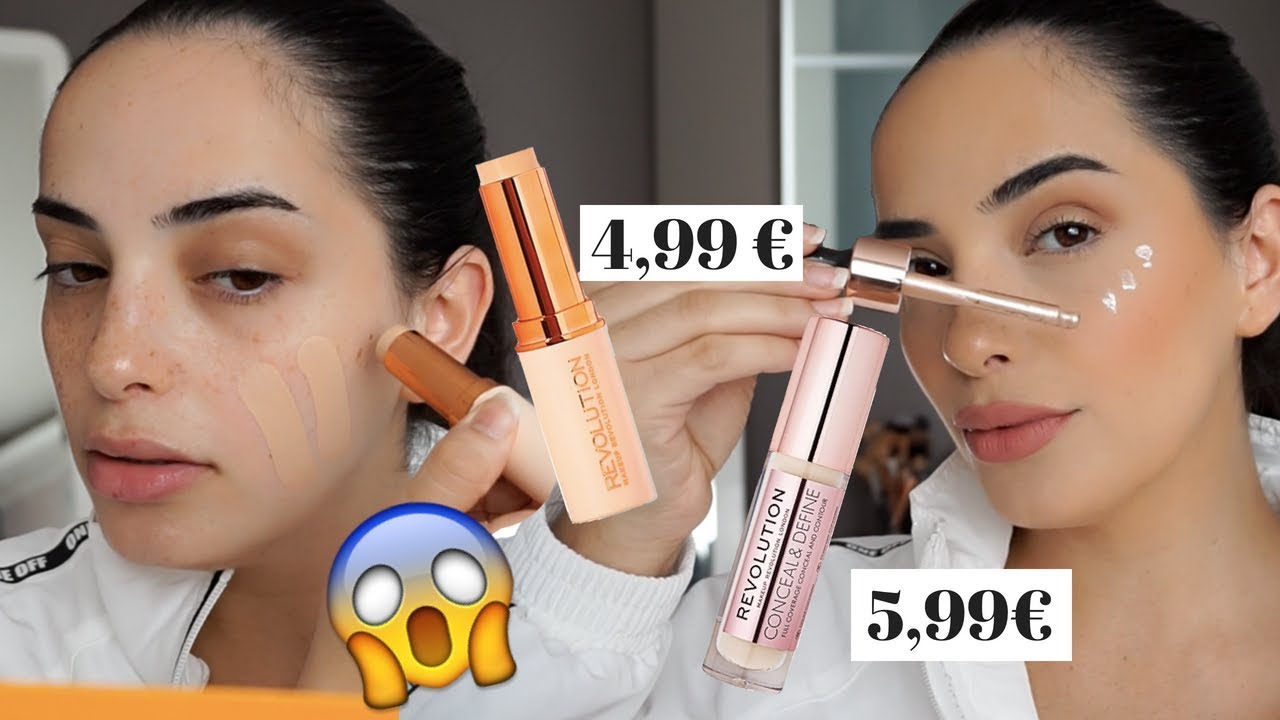 TEST 8H REVOLUTION BEAUTY FAST BASE FOUNDATION CONCEAL AND DEFINE CONCEALER