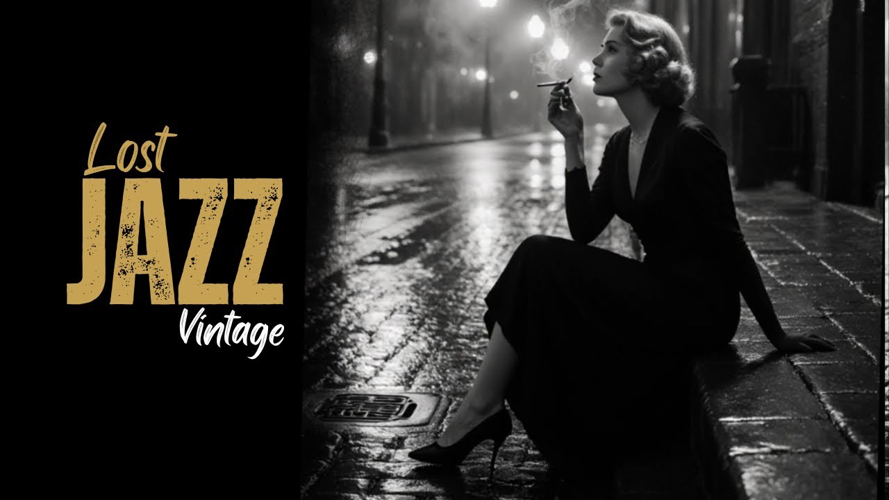 1940s MIDNIGHT JAZZ: Vintage Piano Lounge Music for Focus & Solitary Nights | Cinematic Slow Blues