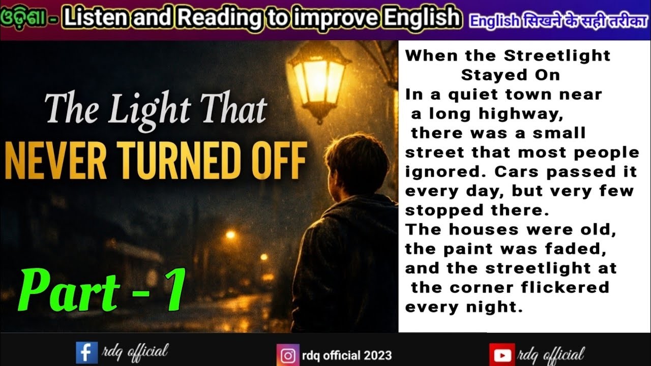 When the Streetlight Stayed On | A Mysterious Night Story | Slow English Story | english story