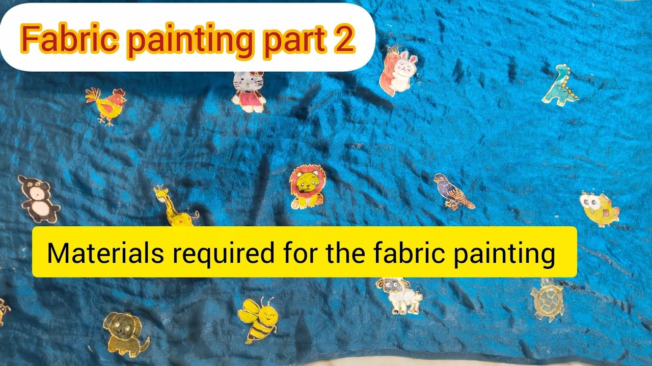 How to do fabric painting at home|| materials required for fabric painting 