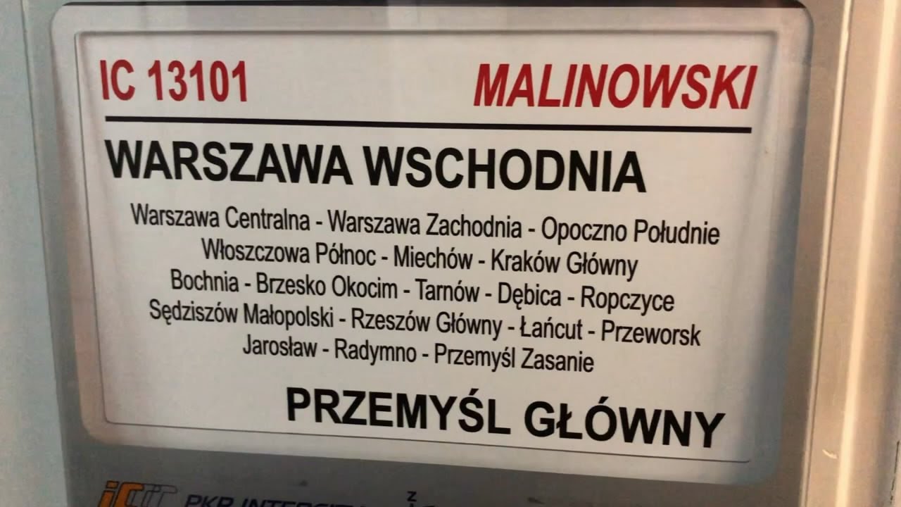 Jadę pociągiem IC Malinowski do Krakowa Głównego 😊🚂
