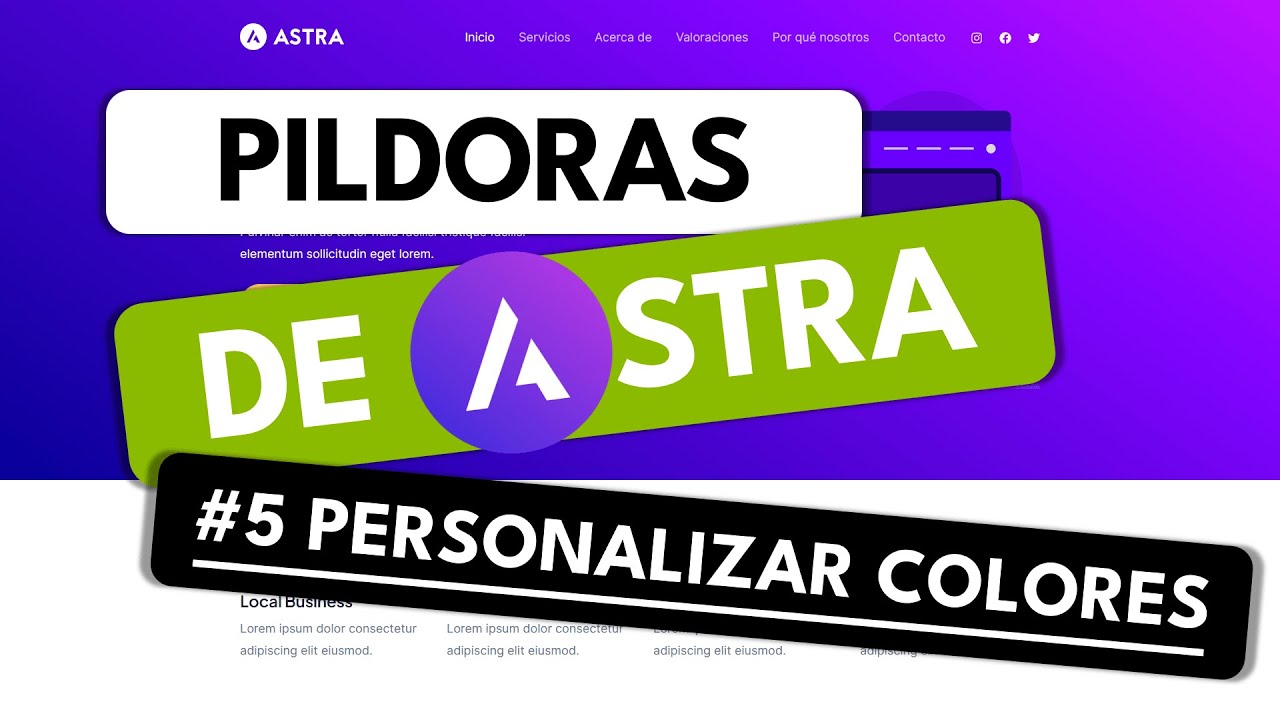 Curso Tema Astra #5 ✅ Cómo personalizar los Colores de tu Web en Astra 🔥