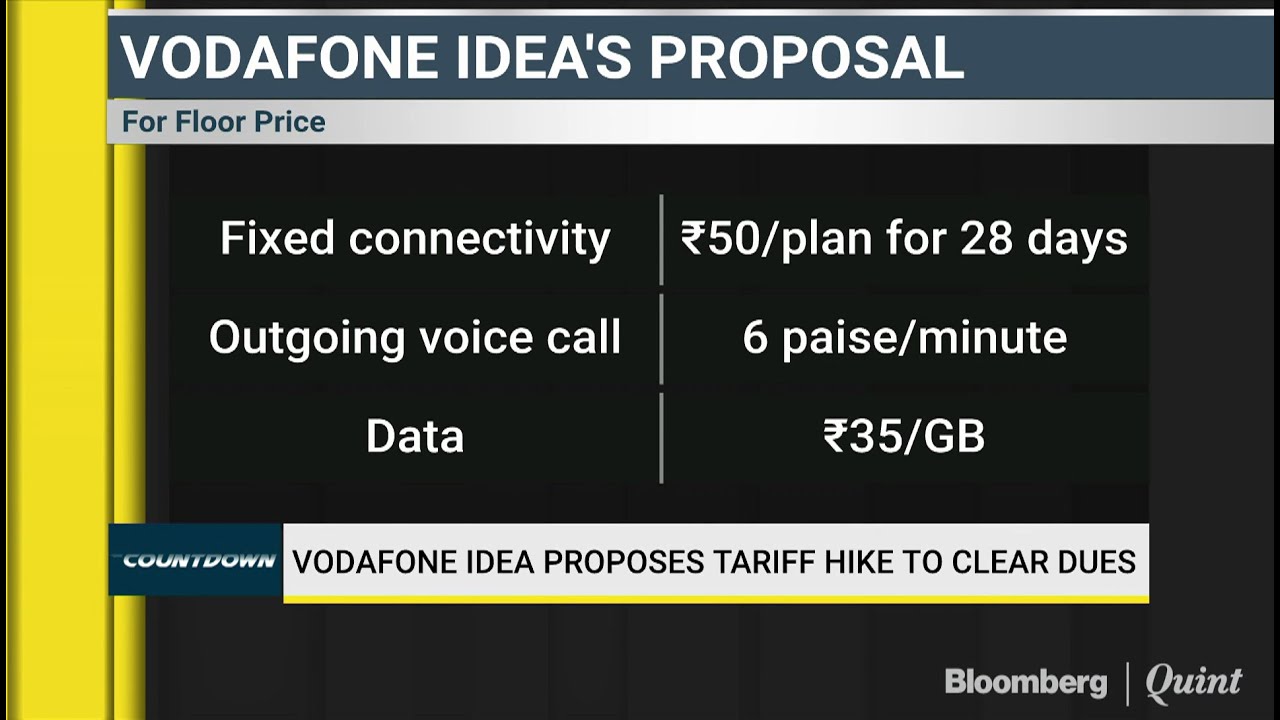 Vodafone Idea Proposes Tariff Hike To Clear Dues
