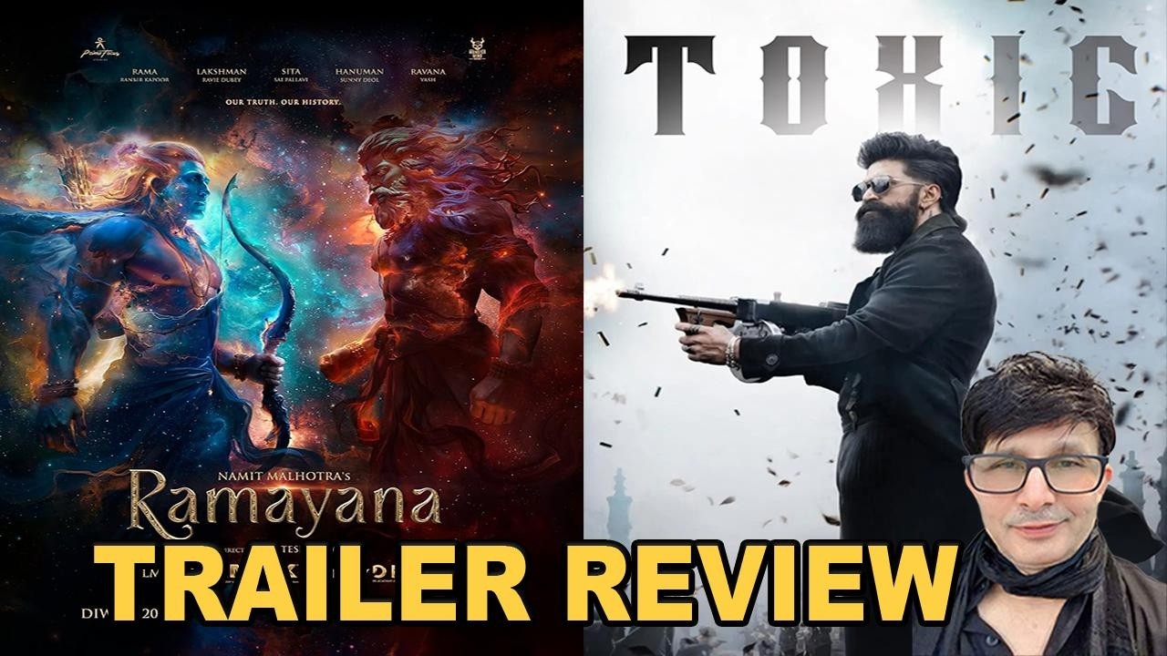 FILM TOXIC, RAMAYANA Trailer review | KRK #ramayanatrailer #toxictrailer #krkreview #krk #ranbir 