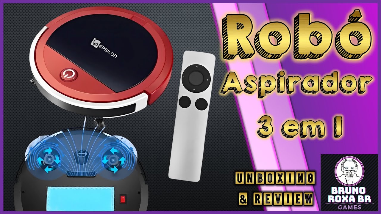 Robô Aspirador Epsilon Fast Clean Pro 3 Em 1 Eps-963