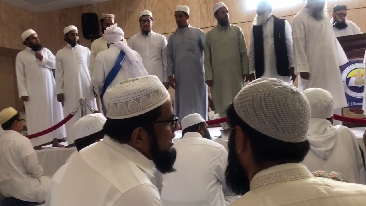 Darul Uloom NewYork 2017 Graduation Huffaaz Final sabak & turbin tying