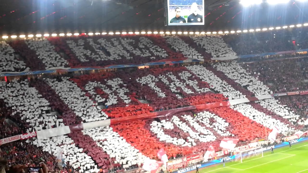 FC Bayern - Manchester United Choreo Südkurve