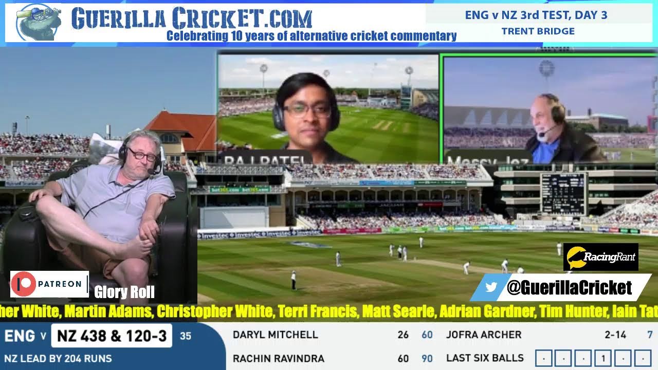 LIVE: England vs New Zealand 3rd Test Day 3  | Alternative Cricket Commentary | Trent Bridge