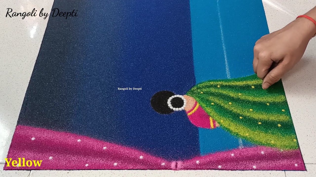 Ram mandir rangoli/पाडवा रांगोळी/Diwali Poster rangoli/Bhaubij rangoli 2022/Diwali padwa rangoli