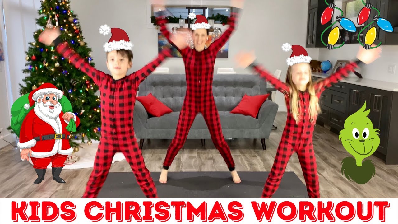 Kids Christmas Workout / Kids Workout with The Grinch, Santa, Rudolph, Christmas Tree + More!