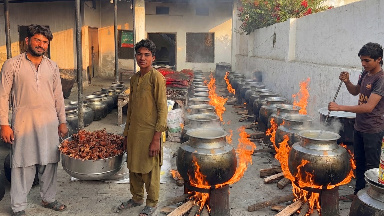 Authentic Pakistani Daytime Wedding Cuisine | Tender Quail & Beef Steam | Grand Mutton Qorma Feast