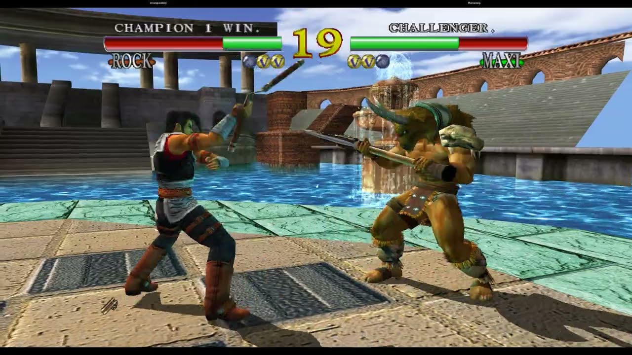 Soul Calibur - crowspaceboy (Rock) vs fhwoarang (Maxi) ROLLBACK NETCODE