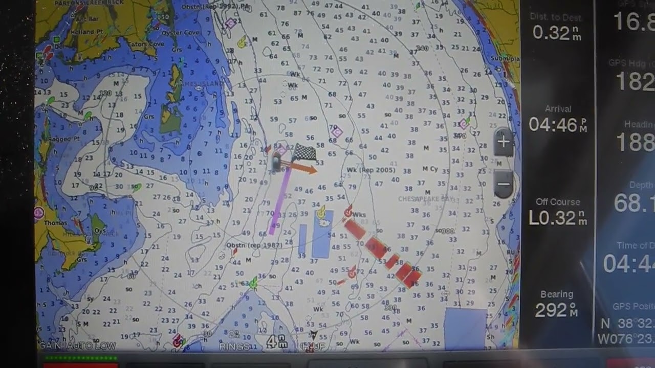 RACON RADAR Beacon on GPS Overlay