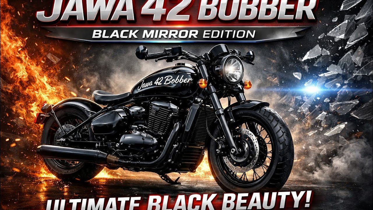 Jawa 42 Bobber Black Mirror Edition 😱 Itni Dangerous Look! Royal Enfield Ko Takkar? 🔥