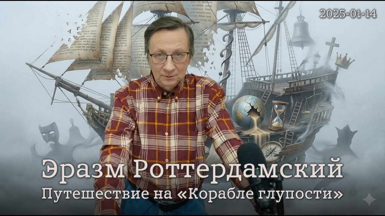 14.01.2025 – Эразм Роттердамский: путешествие на “Корабле глупости”