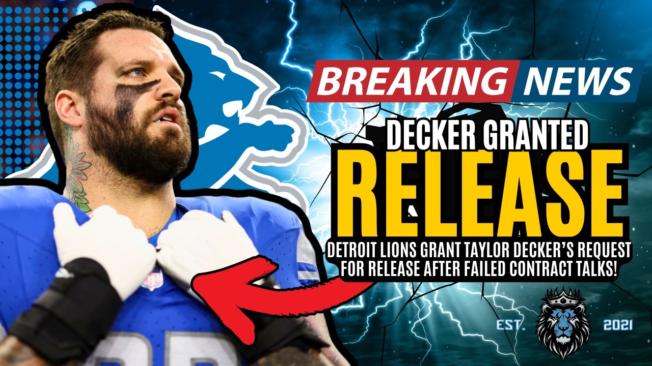 BREAKING NEWS: Taylor Decker GRANTED Release From The Detroit Lions!