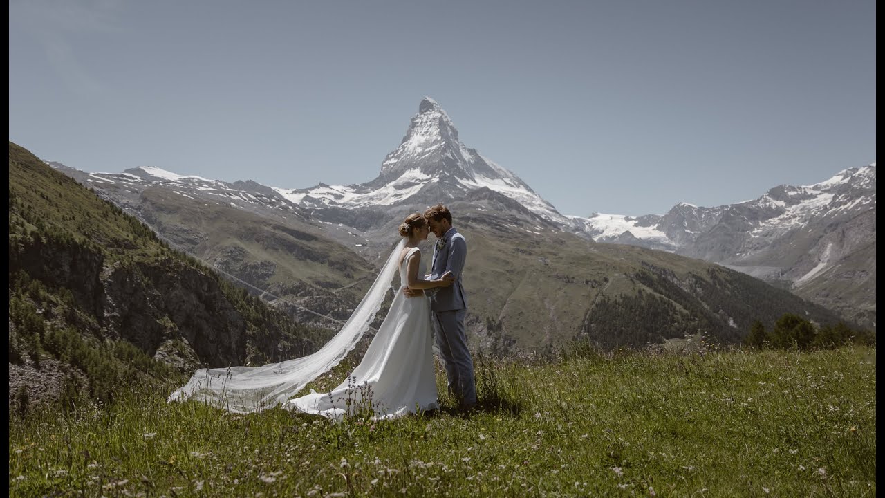 C & A's mountain wedding at Riffelalp, Zermatt, Switzerland
