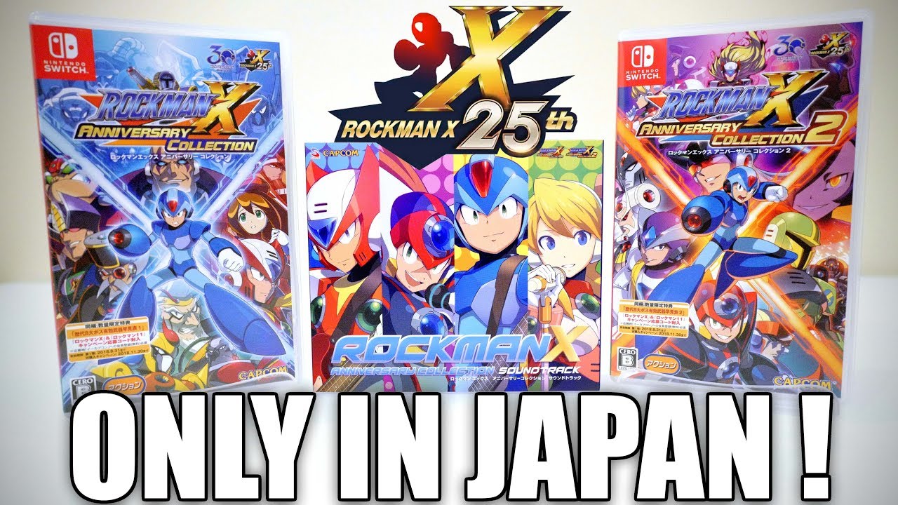 Mega Man X | Rockman X Anniversary Collection 1+2 [ONLY IN JAPAN] Nintendo Switch Game & Soundtrack