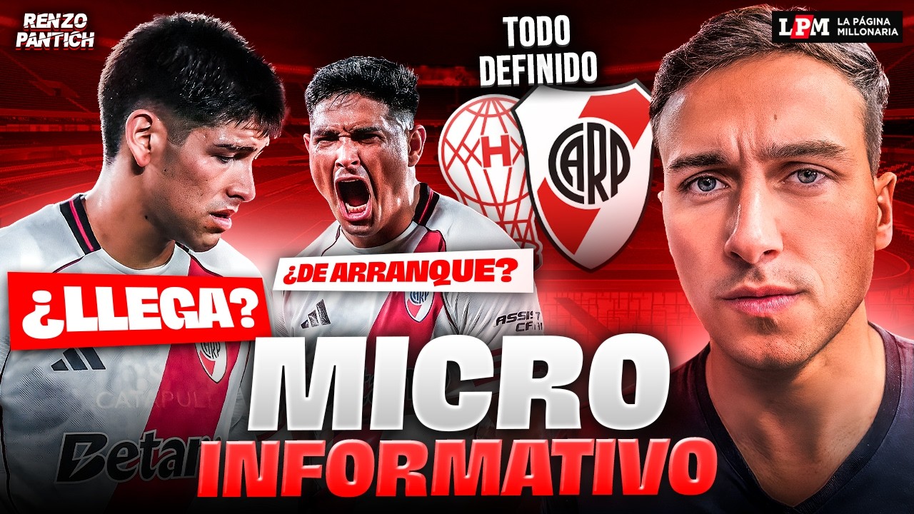 ✔⚽ TODO OK para RIVER vs HURACÁN | ¿Llega RIVERO?, ¿SALAS y DRIUSSI en el ONCE INICIAL?, y más...
