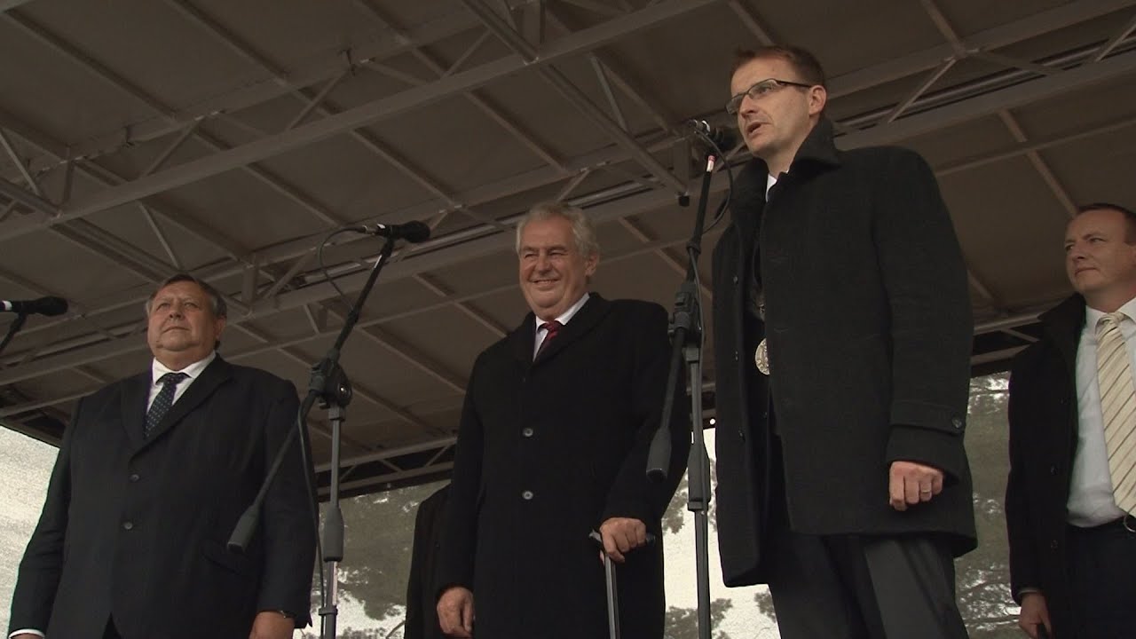 Do Rožnova přijel prezident Miloš Zeman