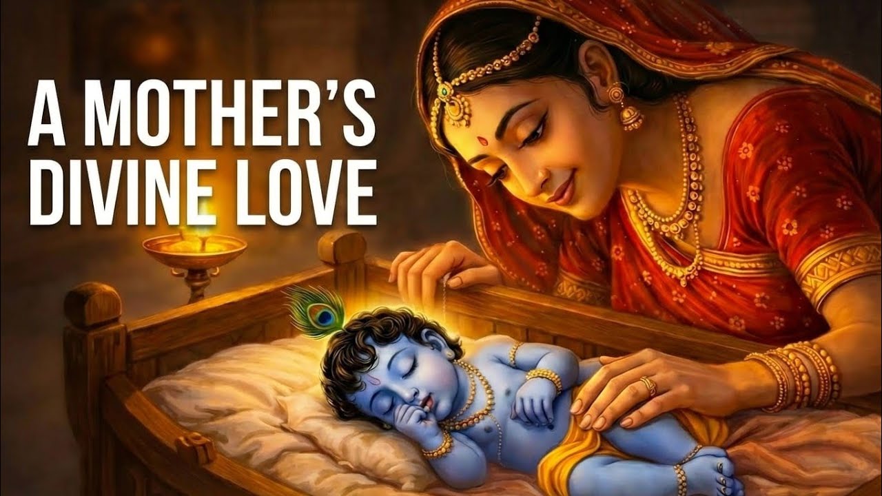 Play This for Your Child Tonight — A Krishna Lullaby Full of Love 💙 | Podhi Jāvu ne Kān