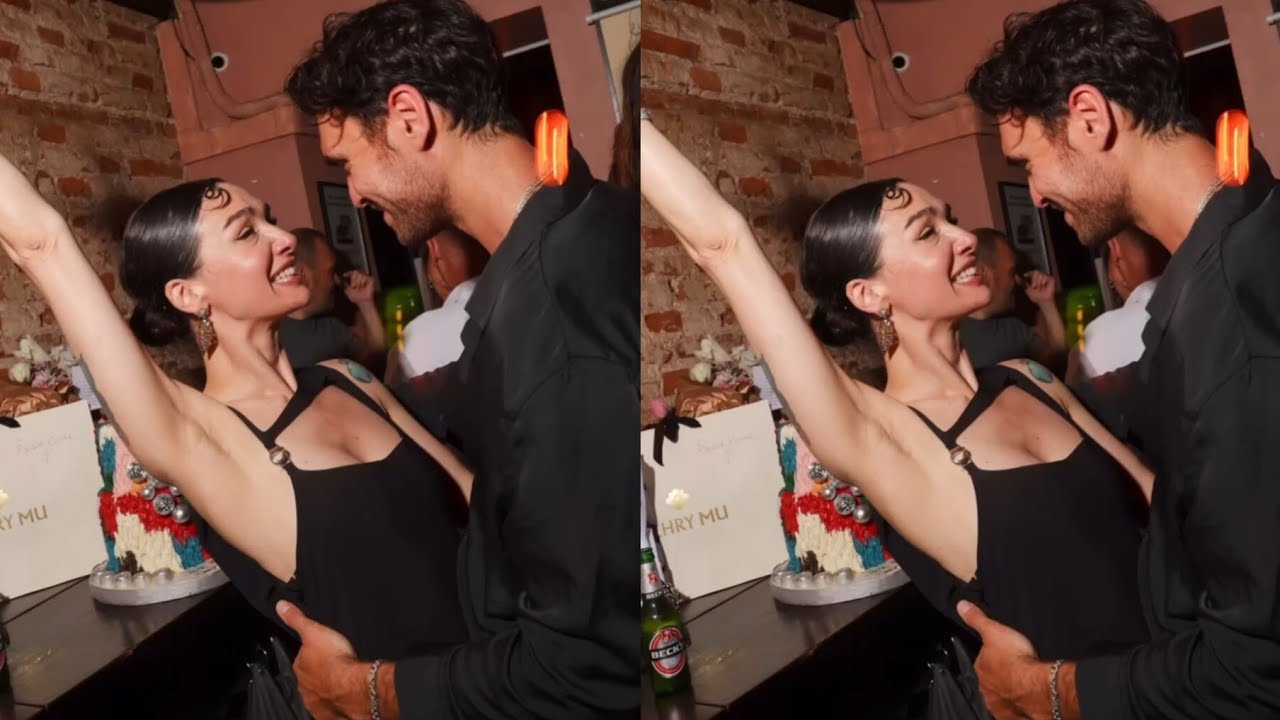 Momenti romantici di Birce Akalay e del suo amante Hakan Kurtaş.!#birceakalay