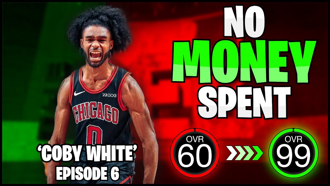 Coby White PG 60 to 99 OVR No Money Spent ONLINE ONLY in NBA 2k24 Episode 6