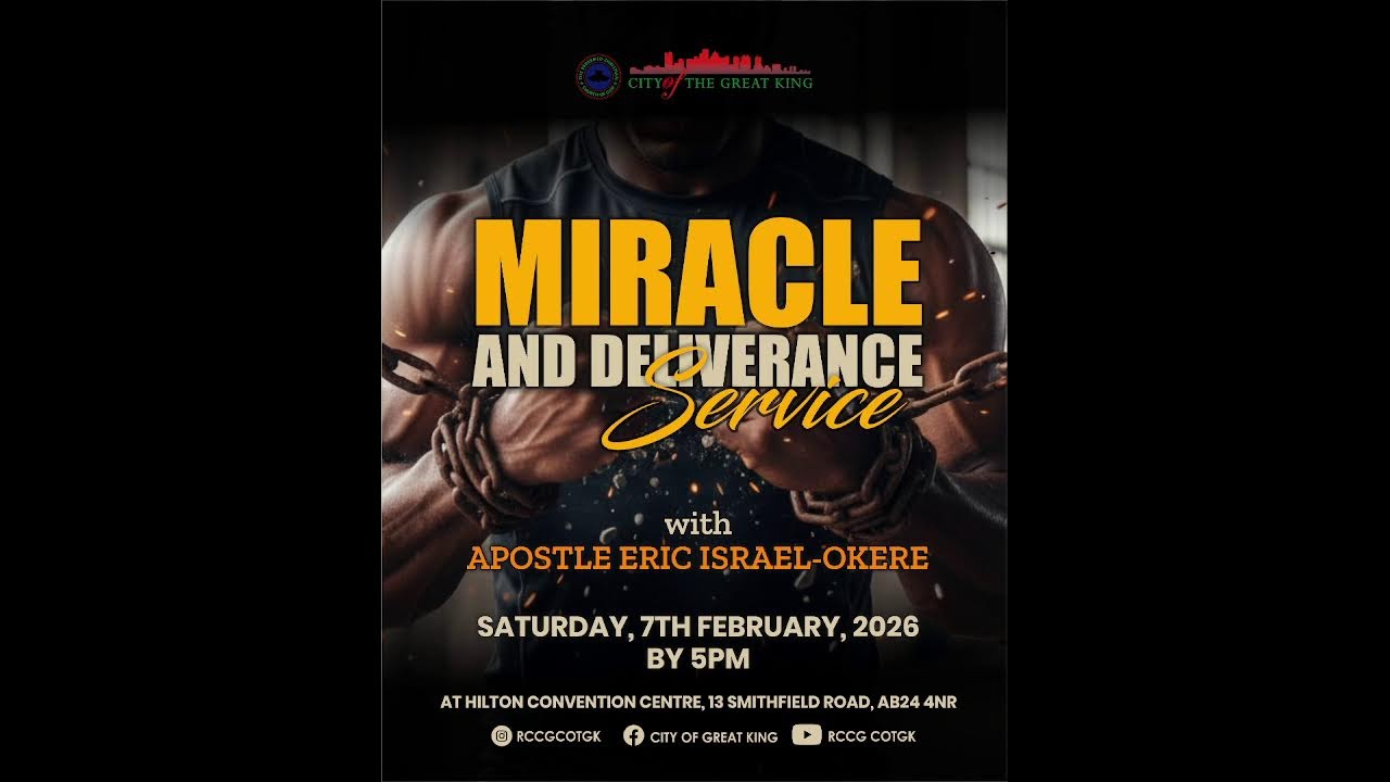 CELEBRATION SERVICE 18/01/2026 @ RCCG CITY OF THE GREAT KING ABERDEEN