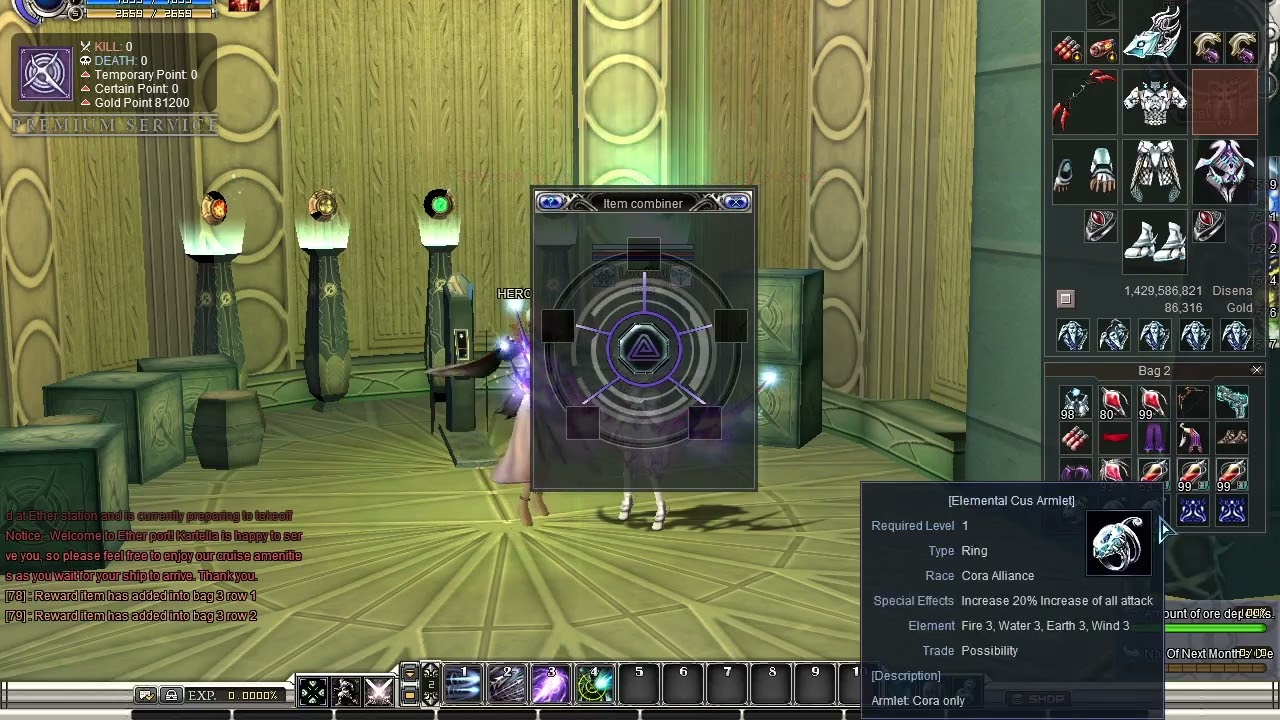 RF ONLINE....UPGRADING ELEMENTAL CORA