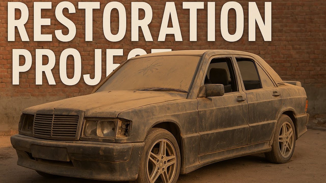 Old Damaged Mercedes full restoration after 14 years !! تجديد شامل لسيارة مرسيدس  نادرة