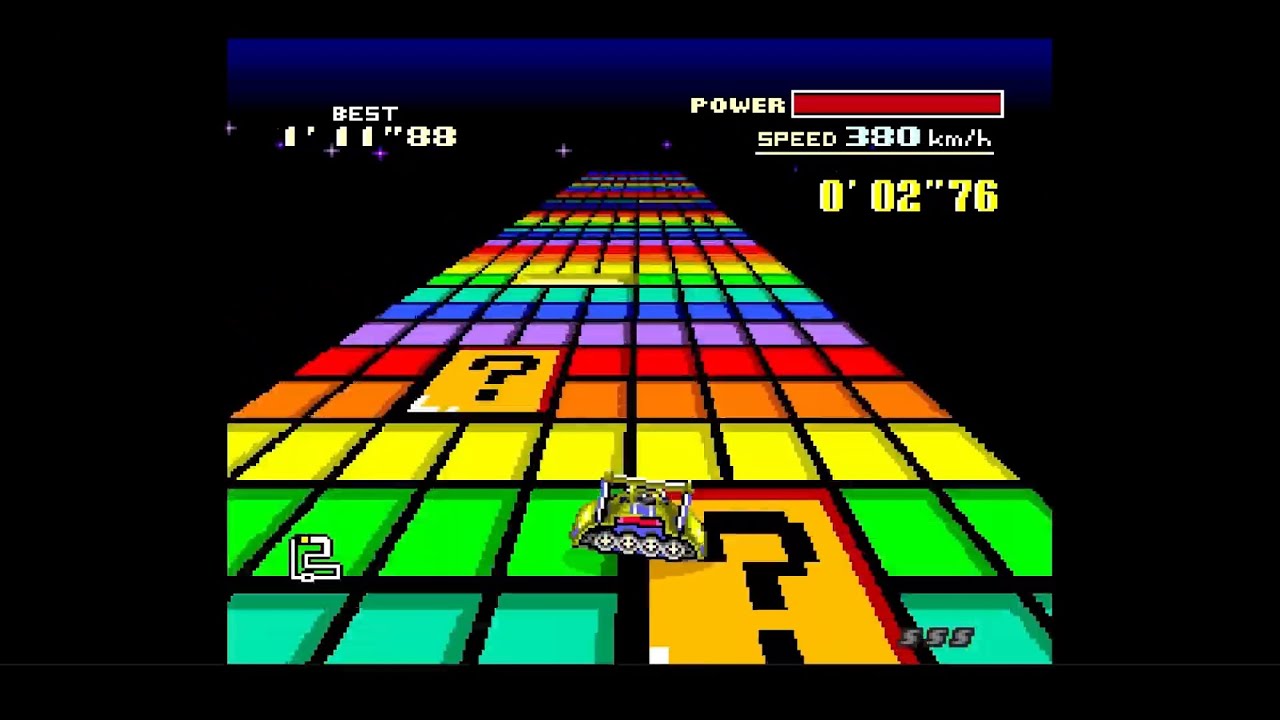 F-Zero - Rainbow Road - Golden Fox - 1'08