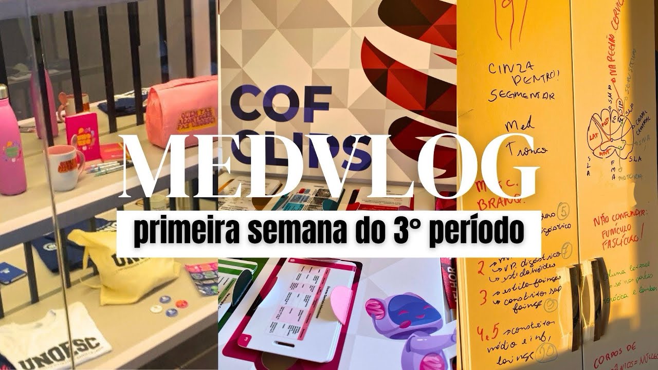 MEDVLOG #9 - primeira semana de aula do 3° período + virei monitora de anato