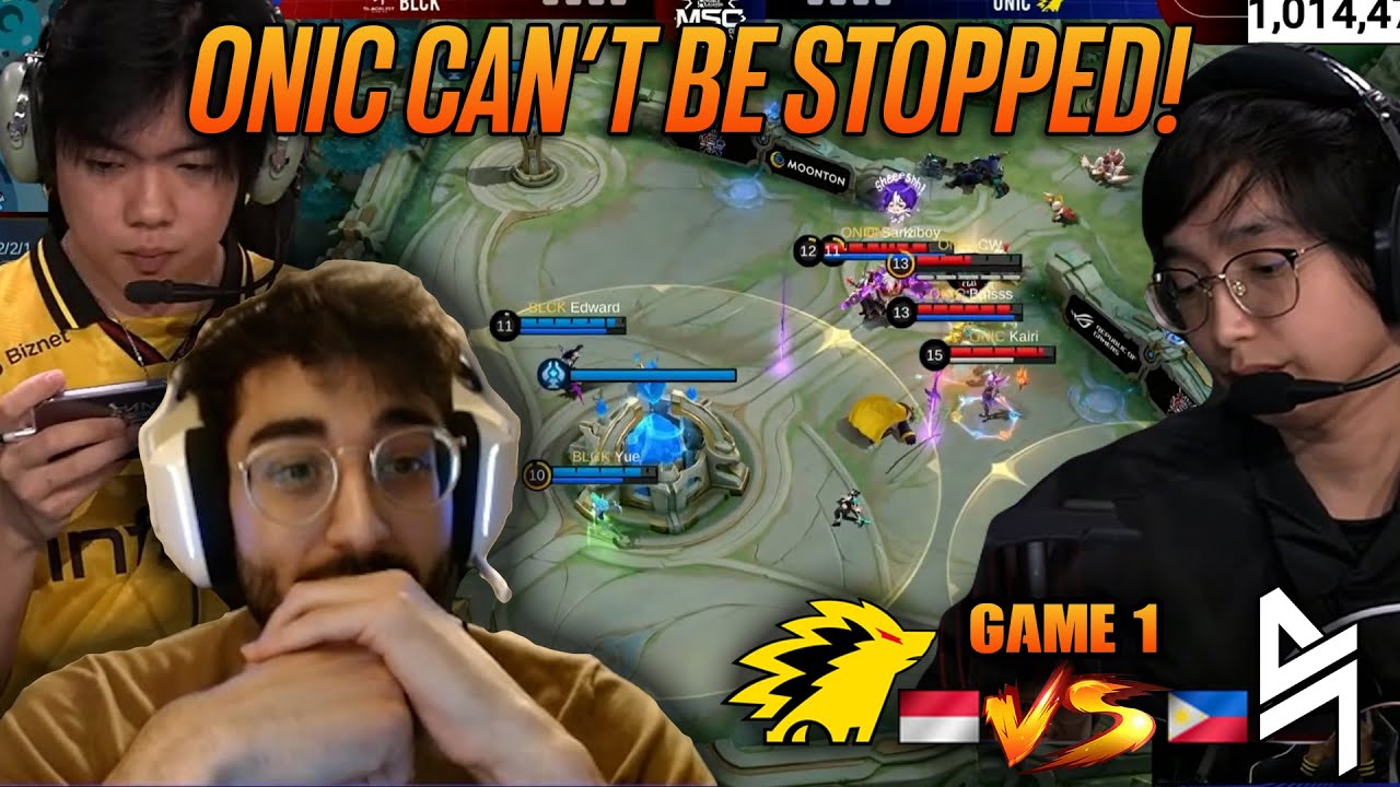 Onic is Thirsty for BLOOD! | BLK vs ONIC ID GAME 1 | Mobile Legends