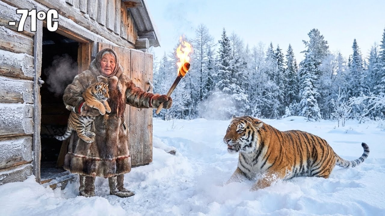 She Saved a Freezing Tiger Cub… What Appeared at Her Door Shocked Everyone | –71°C Yakutia