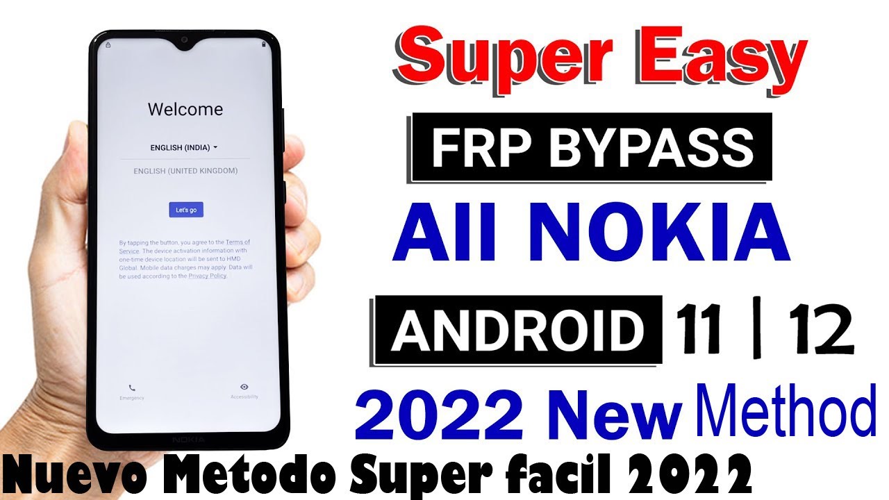 Saltar cuenta Google FRP Bypass android 11 y 12 todos los nokia método 100% probado 2022
