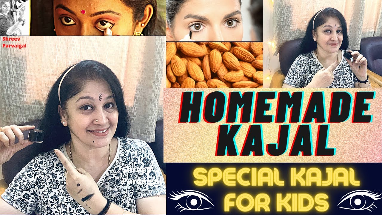 Home made Kaajal | for babies | சுத்தமான கண் மை | DIY eyeliner |  100% no chemicals | srividya S