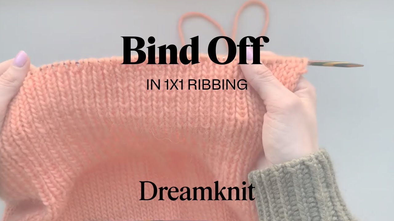 Felle av i 1x1-ribb med Dreamknit