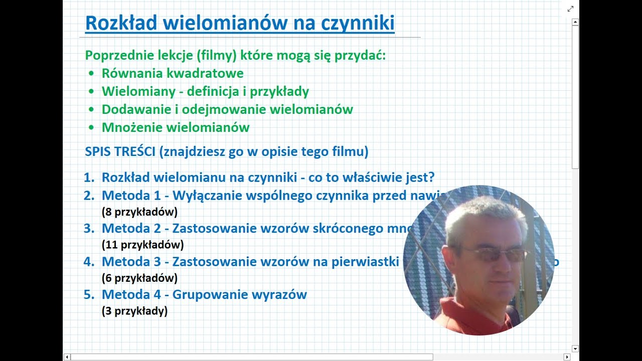 Rozklad wielomianow na czynniki - Matematyka Liceum i Technikum